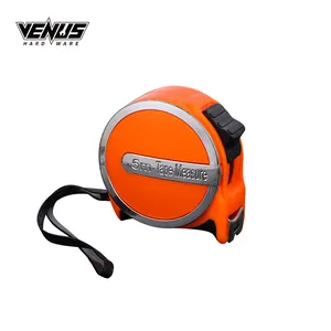 Оранжевый лента правило с фиксирующей кнопкой мини логотип на заказ стальная измерительная лента