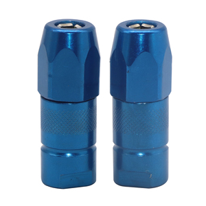 Coupleur de pistolet à <span class=keywords><strong>graisse</strong></span> hydraulique SYD haute pression 1/8pt <span class=keywords><strong>Pressol</strong></span> Allemagne 4 mâchoires en acier bleu zingué 46mm 15mm hexagonal - Product Image 1