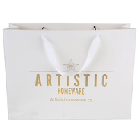 Sac personnalisé petit pain rose réutilisable Logo emballage Mini vêtements d'affaires imprimé luxe avec merci sac en papier de luxe au détail