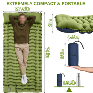 Colchón Inflable Ultraligero y Portátil, Cómodo para Acampar, Cama <span class=keywords><strong>de</strong></span> Aire Inflable, Colchoneta para Dormir en <span class=keywords><strong>la</strong></span> <span class=keywords><strong>Montaña</strong></span>, para Tiendas <span class=keywords><strong>de</strong></span> Campaña - Product Image 2