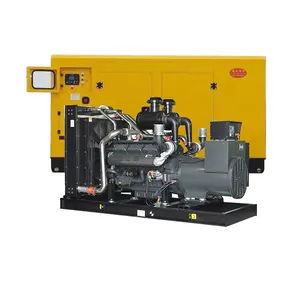 Generator Diesel senyap 33kw 30kVA 240v fase tunggal otomatis 60hz frekuensi dengan aki listrik bersertifikat Ce