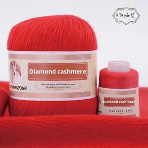 Filo di Lana Cashmere <span class=keywords><strong>Diamantato</strong></span> Medio-Grosso 6+6, Filo per Cucito con Filo d'Acciaio Rivestito in Aramide, Modello A35 Hebei - Product Image 6