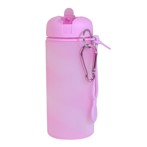 ขวดน้ำพับได้ปลอดสาร BPA สำหรับเด็ก  ขวดน้ำซิลิโคนเกรดอาหารแบบพกพา ขายส่ง - Product Image 4