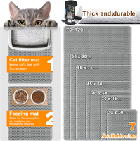 Tapis anti-éclaboussures pour litière de chat, double couche, imperméable, en mousse EVA, résistant à l'eau et aux urines, livraison rapide