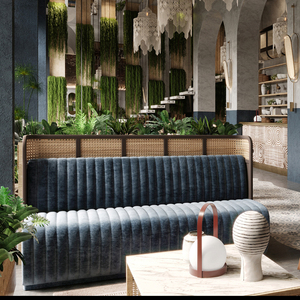 Bancs de restaurant de style européen, sièges <span class=keywords><strong>vintage</strong></span> élégants pour restaurant, table et chaises, mobilier de restaurant - Product Image 2