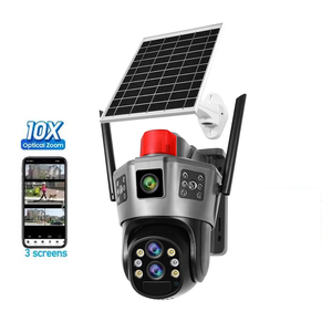 V380PRO 4G 태양열 실외 CCTV 방수 카메라 10X 줌 풀 컬러 야간 투시경 낙하 방지 IP CMOS 클라우드 메모리 카드 데이터 - Product Image 1