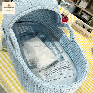 Star New Pattern Baby Diaper Table Poly Color Woven Hand <strong>Basket</strong> for Newborn Discharge Stylish Storage Solution - Product Image 2