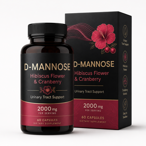 Cápsulas de D-Manosa 2000mg al por Mayor con Extracto de Arándano y Hibisco, Suplemento <span class=keywords><strong>Extra</strong></span> Fuerte para la Salud del Tracto Urinario, Directo de Fábrica - Product Image 1