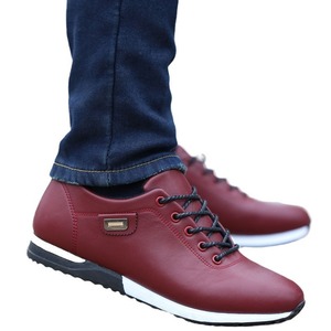 Zapatillas Deportivas Casuales para Hombre de Alta Calidad, de Piel Sintética, de Caña Baja, Cómodas, Antideslizantes, Transpirables, con Cordones - Product Image 5