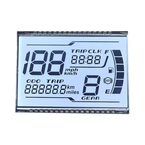 Tùy chỉnh HTN xe máy kỹ thuật số tachometer tích cực <span class=keywords><strong>LCD</strong></span> hiển thị bảng điều chỉnh 7 đoạn điện tử công tơ mét xe máy TN va STN loại - Product Image 1