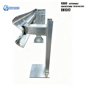 4320mm Galvanized Highway Guardrail W Beam Crash Barrier Q235 Steel Road Safety Barrier with Guardrail <strong>Post</strong> - Product Image 1