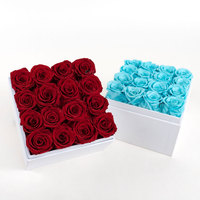 Boite de Roses éternelles, décoration à fleurs immortelles, pour la saint-valentin, séchées, pour un cadeau