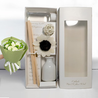 Bonne qualité cérémonie à la main soulagement durable diffuseur de fleurs séchées bouteille en céramique ensemble de diffuseur de roseau pour voiture à la maison