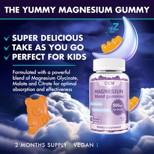 Gomitas de <span class=keywords><strong>magnesio</strong></span> glicinato <span class=keywords><strong>para</strong></span> aliviar <span class=keywords><strong>el</strong></span> estrés <span class=keywords><strong>para</strong></span> soporte energético Suplementos de <span class=keywords><strong>magnesio</strong></span> orgánico Gomitas de glicinato GMP sin azúcar - Product Image 2