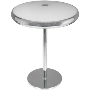 JANDIRA Lámpara de Mesa 1x2GX13 T5 CIRC Cromada con Tapa de Aluminio de 49x38cm Altura de 13cm - Product Image 1