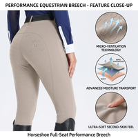 Culotte d'équitation personnalisée avec logo pour femme, taille haute, extensible 4 directions, grip en silicone, assise intégrale, design élégant, leggings d'équitation
