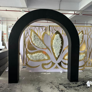 SMOOTH Luxury Factory OME Craft White Arch Pvc Soporte de fondo Conjunto de decoración de eventos de boda - Product Image 4