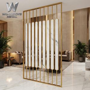 Pantalla de Cristal Acrílico con Separación de Acero Inoxidable 304 y LED Premium para Diseño de Hoteles, Restaurantes, Oficinas y Espacios Interiores Modernos - Product Image 5