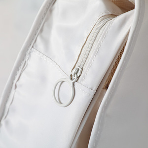 大型容量ピンクナイロンQL化粧ケースフープポータブル旅行ジッパー化粧品トイレタリー収納バッグ - Product Image 4