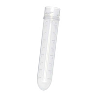 Tubo de Ensayo de Plástico de 9 ml para Centrifugadora, No Estéril, Compatible con Sistemas de Vasos de Orina para el Manejo Estándar de Muestras de Laboratorio