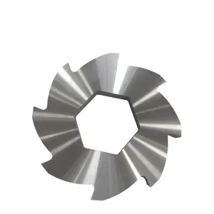 High-quality shredder blade dual-axis round knife for tire rubber and plastic recycling