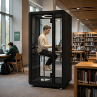 Cabine téléphonique acoustique pour bureau, cabine de bureau, pod de bureau partagé, pod d'appel privé pour bureaux ouverts et espaces de travail hybrides