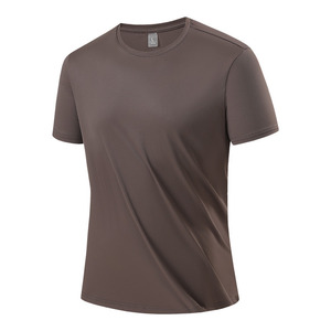 T-shirt à manches courtes, couleur unie, tissu nylon fin, vêtements de loisirs pour étudiants, uniforme scolaire, design personnalisé - Product Image 4