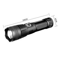 Extérieur Étanche P50 USB De Charge En Alliage D'aluminium Zoom Led Haute Forte Lampes De Poche Rechargeables