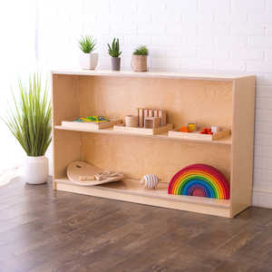 Étagère à livres en bois massif écologique Montessori moderne pour chambre à coucher, salon ou école, armoire à jouets pour enfants - Product Image 3