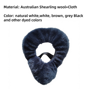 Sample Support Eco-Friendly Sheepskin Pelt Bicycle <strong>Seat</strong> Cover Portable Adjustable Universal Fit Modern Design Bicycle <strong>Seat</strong> Cover - Product Image 3
