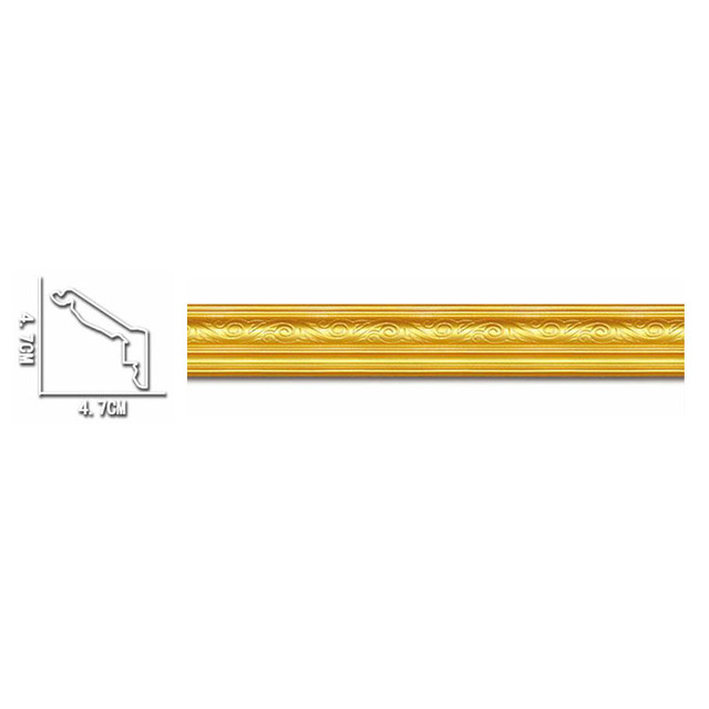 Custom Design European Style Ps Ceiling Luxury Wholesale Led Crown Molding