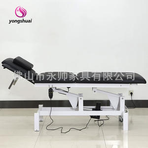 <span class=keywords><strong>Table</strong></span> de massage électrique réglable moderne pliable en similicuir pour salon de beauté, salle de sport à domicile, salon - Product Image 3