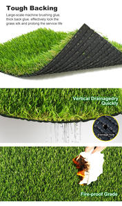 Erba Sintetica Artificiale ad Alta Densità, Impermeabile e Ignifuga, Spessa Senza Riempimento, per Balcone, Giardino e Cortile - Product Image 6