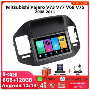 Autoradio multimédia avec écran tactile Android pour Mitsubishi Pajero V73 V77 V68 V75 2008-2011, lecteur vidéo, WIFI, GPS, Navi, Carplay, <span class=keywords><strong>DSP</strong></span> - Product Image 1