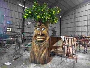 Citronnier animatronique parlant à vendre – Modèle d'arbre interactif parlant pour la décoration de parcs à thème et centres commerciaux - Product Image 1