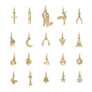 Gemnel Sterling Silber Cute Mini Halskette Charms für Armbänder und Halsketten - Product Image 1