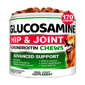 Suplemento Masticable para Perros con Glucosamina, Condroitina y Omega 3 para la Salud de las Articulaciones y Cadera, con Fórmula Avanzada para la Movilidad - Product Image 1