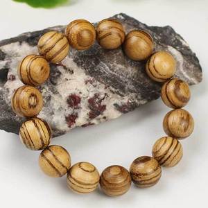 Vietnamese Agarwood <b>Bracelet</b> 15mm Single Strand Wooden Beads Unisex Jewelry Gift - Product Image 3