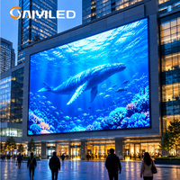 P5 P6.67 Écran d’affichage LED extérieur pour publicité, panneau numérique LED mural destiné aux bâtiments commerciaux