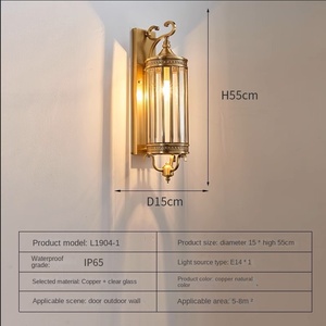 Usine directe moderne extérieur LED carré applique murale couloir allée Dimmable étanche corps en PC pour appliques murales extérieures - Product Image 2