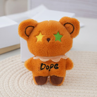 Boneka Beruang Bordir Lucu, Mainan Plush Isi Kapas PP Lembut, Gantungan Kunci Ransel Beruang, Desain Kustom, Dekorasi Beruang Mini, Hadiah Promosi