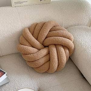 <span class=keywords><strong>Coussin</strong></span> à nœud sphérique en laine tricotée à la main, décoration de luxe pour la maison, <span class=keywords><strong>coussin</strong></span> en fibre acrylique - Product Image 6