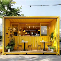Kiosque de restauration préfabriqué 10 pieds à assemblage rapide, unité de vente alimentaire, abri de pluie pour centre commercial, panneau sandwich