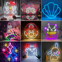 Bande lumineuse LED néon flexible très vendue, lumière blanche chaude en silicone, panneau acrylique, enseignes néon LED pour décoration murale