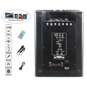 2000W 10 "hoạt động loa siêu trầm âm thanh chuyên nghiệp karaoke cột DJ âm thanh hộp pa Hệ thống loa với BT FM Đảng LED bocina mệnh - Product Image 5