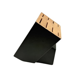 Porte-couteaux en bois 21x12x23cm, support de rangement durable pour couteaux, pour usage en cuisine - Product Image 2