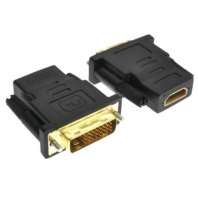 Support 1080p Golden Plated Twisted Pair DVI-D HD Converter Adapter Dual Link 24+1 Pin Male HD Female