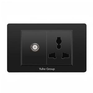 แผงสวิตช์ไฟกระแสสลับ120มม. * 72มม. สวิตช์ไฟ16A AC 110V ~ 250V สวิตช์ไฟติดผนังแบบปุ่มกด2ทาง1ชุด - Product Image 4