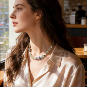 Nouveau Collier Perles de Cristal et Pierres Naturelles 2026 – Bijoux Tendance en Cristal de Guérison pour Femmes et Filles – Cadeau Idéal - Product Image 1