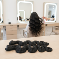 Lots de Cheveux Naturels Humains en Gros, Tissage Ondulé, Cheveux Remy Vierge Bruts Cambodgiens, Brésiliens, Indiens, Vietnamiens